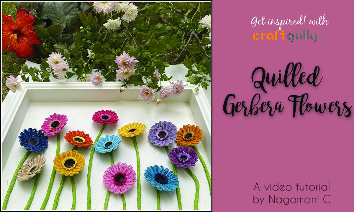 Quilled Gerbera Flowers