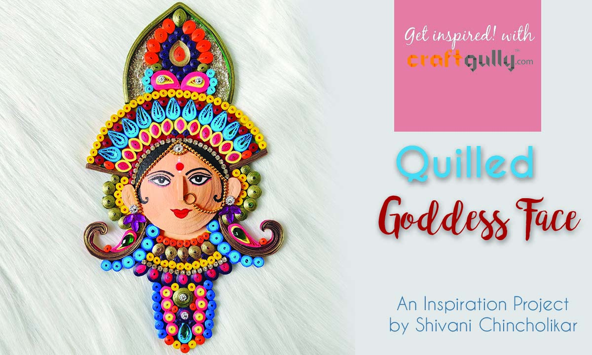 Quilled Goddess Face