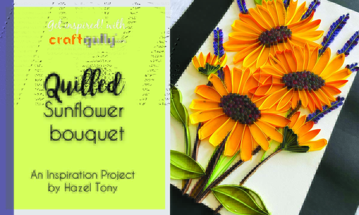 Quilled Sunflower Bouquet