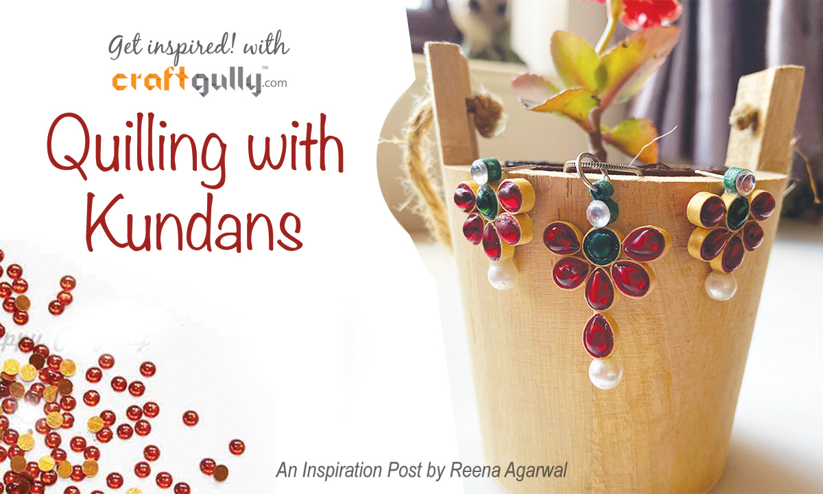 Quilling With Kundans 