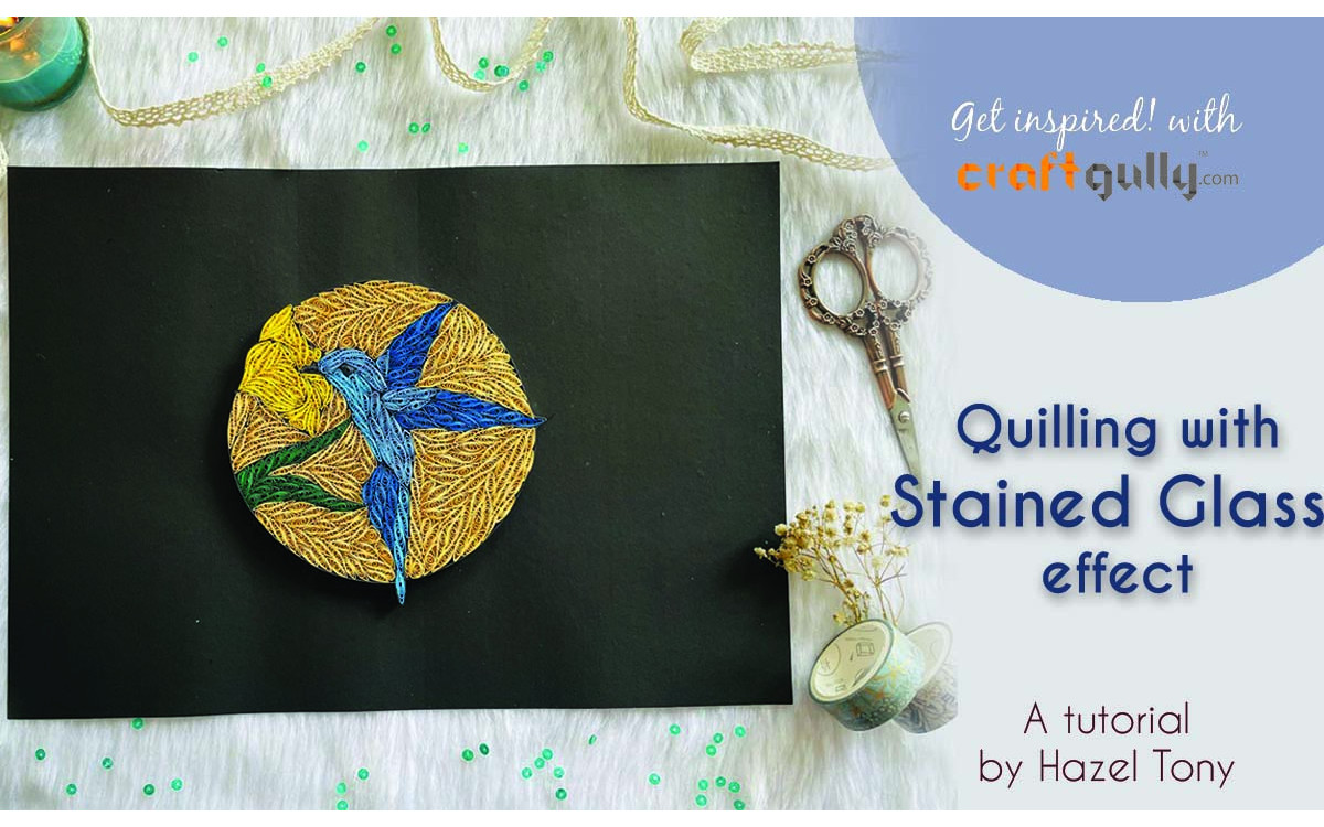 Stained Glass Effect Using Quilling