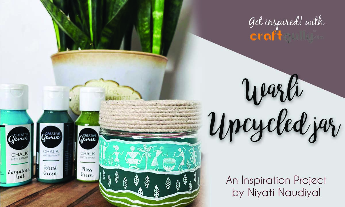 Warli Upcycled Jar