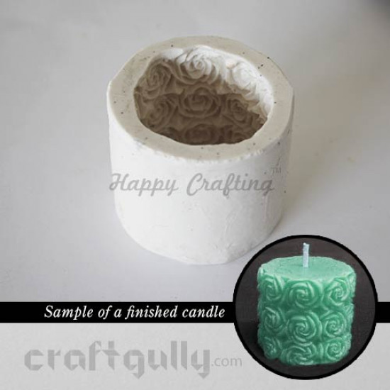 Candle Mould - Pillar - Roses