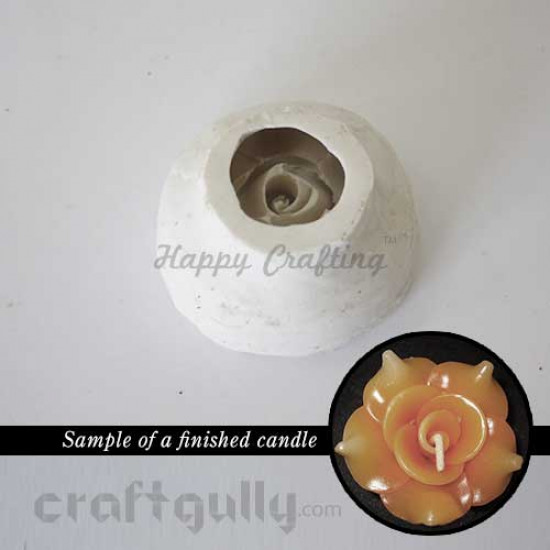 Candle Mould - Floating - Rose Bloom #2