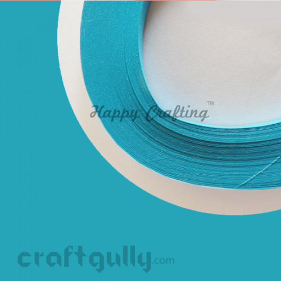 Quilling Strips 5mm Sky Blue #2 - 17Inch - 100 Strips