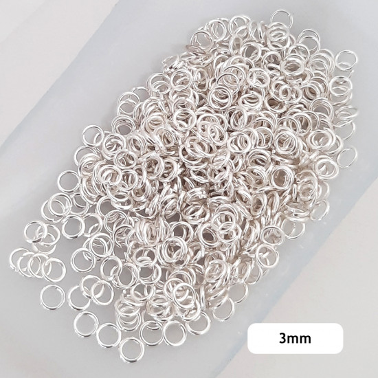 Jump Rings 3mm - 21g Silver Finish - 20 gms