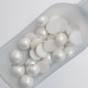 Flatback Pearls 14mm Round - White - 30 Pcs