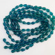 Glass Beads 15mm Drop Faceted - Teal - 1 String
