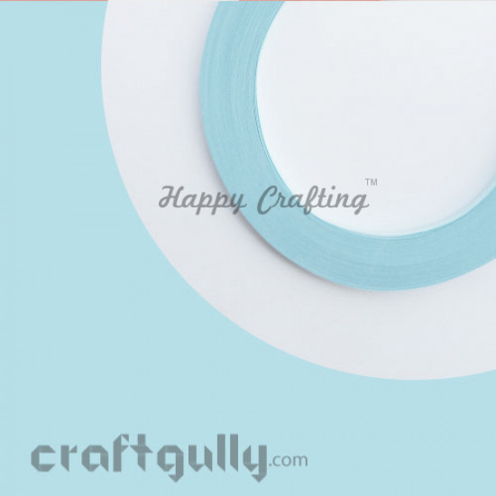 Quilling Strips 3mm Light Blue #2 - 17Inch - 100 Strips
