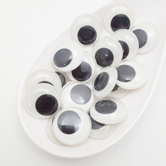Googly Eyes 20mm - Round - 20 Pcs