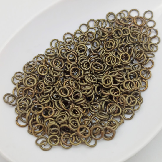 Jump Rings 3mm - Bronze Finish - 20 gms