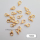 Lobster Claw Clasps 12mm - Golden Finish - 20 Clasps