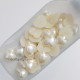 Flatback Pearls 14mm Heart - Cream - 40 Pcs