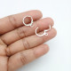 Earring Clasp 16mm Lever Back - Silver Finish - 6 pairs