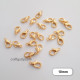 Lobster Claw Clasps 10mm - Golden Finish - 20 Clasps