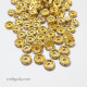 Spacer Beads 7mm - Rhinestones Golden - 5gms