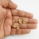 Spacer Beads 7mm - Rhinestones Golden - 5gms