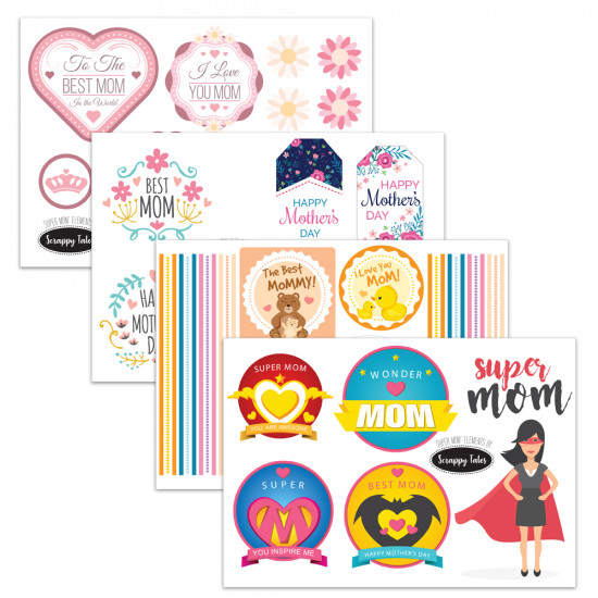 Paper Elements A5 - Super Mom - Pack of 4 Sheets