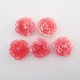 Resin Rose 18mm - Dual Tone Rose Pink - 5 Roses Resin Rose 18mm - Dual Tone Rose Pink - 5 Roses