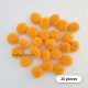 Pom Poms 25mm - Golden Yellow - Pack of 25