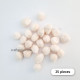 Pom Poms 22mm - Off White - Pack of 25