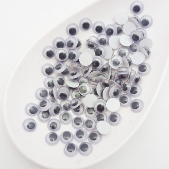Googly Eyes 7mm - Round - 100 Pcs