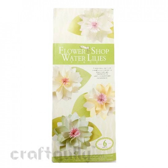 Paper Flower Kits #5 - Water Lilies - Make 6 Flowers