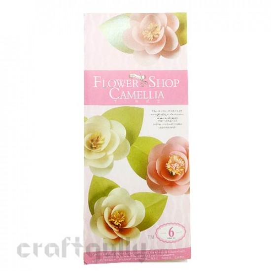 Paper Flower Kits #6 - Camellia - Make 6 Flowers