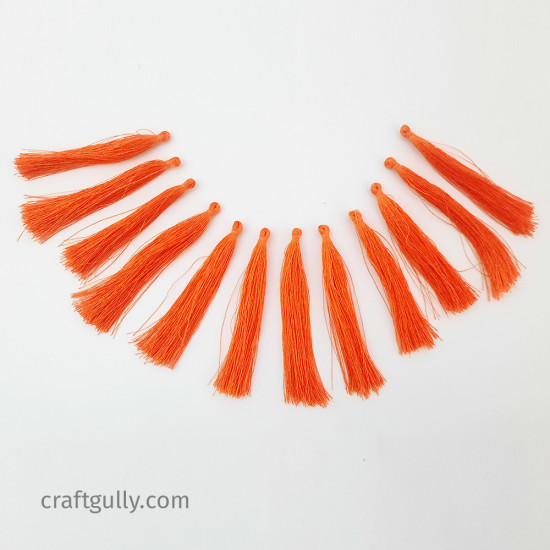 Tassels #2 - 70mm Orange - 12 Tassels