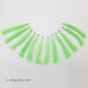 Tassels #5 - 80mm Pistachio Green - 12 Tassels