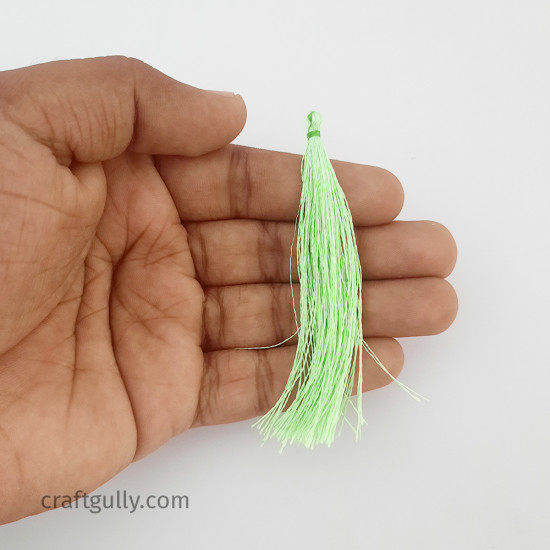 Tassels #5 - 80mm Pistachio Green - 12 Tassels