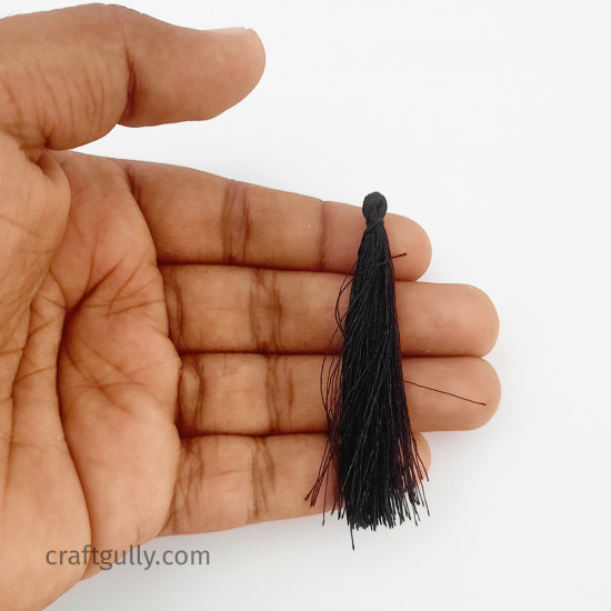 Tassels #8 - 63mm Black - 12 Tassels