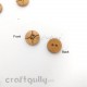 Wooden Buttons #7 - 12mm Round - 4 Buttons