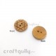 Wooden Buttons #10 - 20mm Round - 2 Buttons