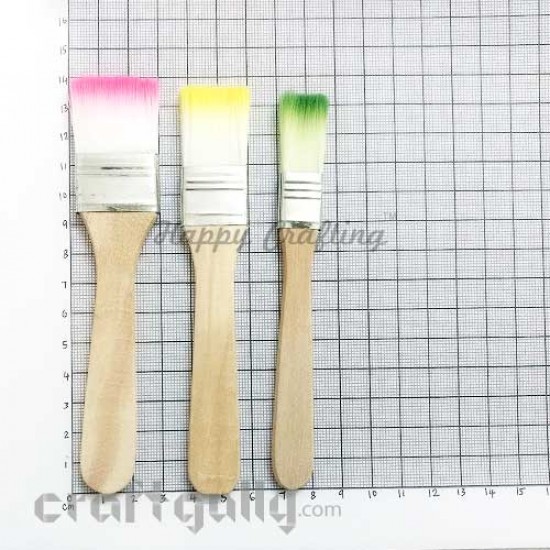 Brushes - Flat #2 - Set of 3