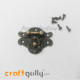 Miniature Locks #5 - 38mm - Bronze Finish - 1 Set