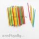 Craft Sticks 80mm - Mixed Colors - 50 Sticks