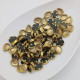 Rhinestones With Rim 8.5mm Drop - Pale Gold - 20gms / 75 pcs Rhinestones With Rim 8.5mm Drop - Pale Gold - 20gms / 75 pcs