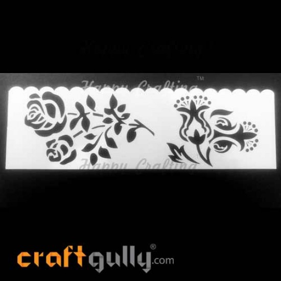Stencils 185mm - Florals #1 Stencils 185mm - Florals #1