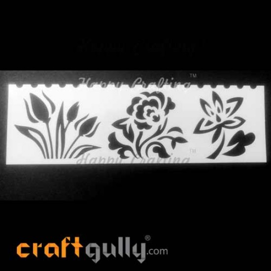 Stencils 185mm - Florals #5 Stencils 185mm - Florals #5