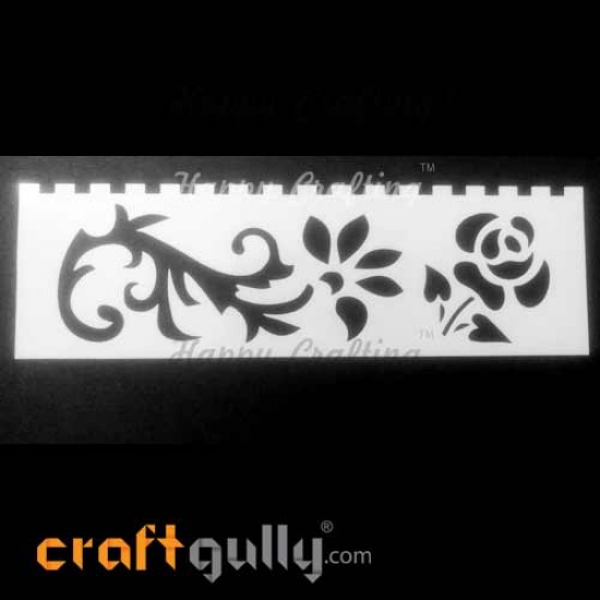 Stencils 185mm - Florals #6 Stencils 185mm - Florals #6