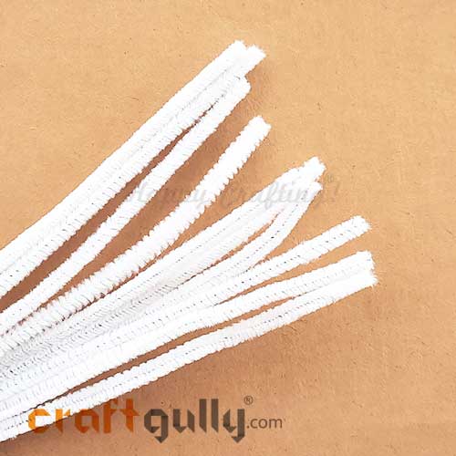 Pipe Cleaners - White - Pack of 10