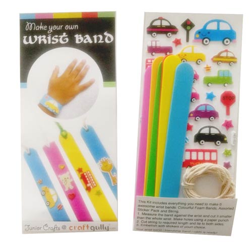 Make Your Own Wrist Bands - Cars Themed Kit