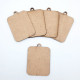 MDF Keychains #2 - 55mm Rectangle - Pack of 5