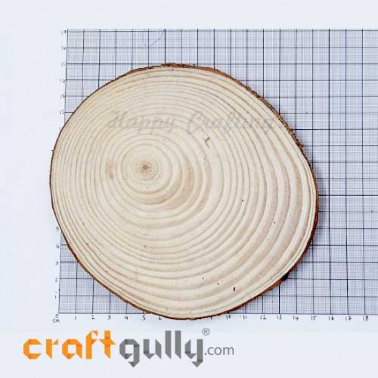 Wood Slice 130mm - Natural - Pack of 1