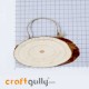 Wood Slice 140mm - Hanging Natural - Pack of 1