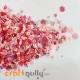Sequins - Assorted Shapes - Pink With Lustre - 20gms