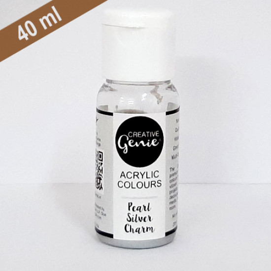 Acrylic Paints - Pearl Silver Charm - 40ml