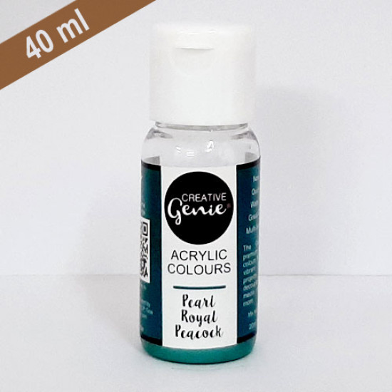 Acrylic Paints - Pearl Royal Peacock - 40ml