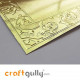 Embossed CardStock A6 #2 - Metallic Golden - Pack of 4